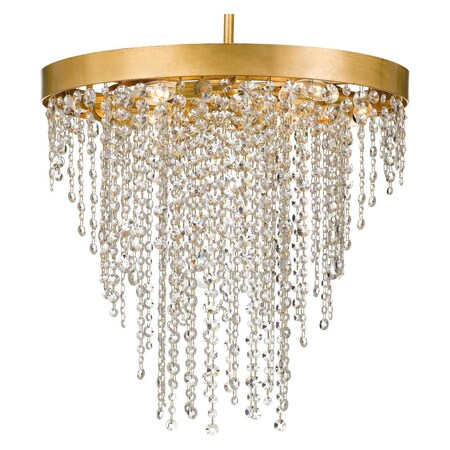 Crystorama Windham 6 Light Antique Gold Crystal Chandelier WIN-616-GA-CL-MWP